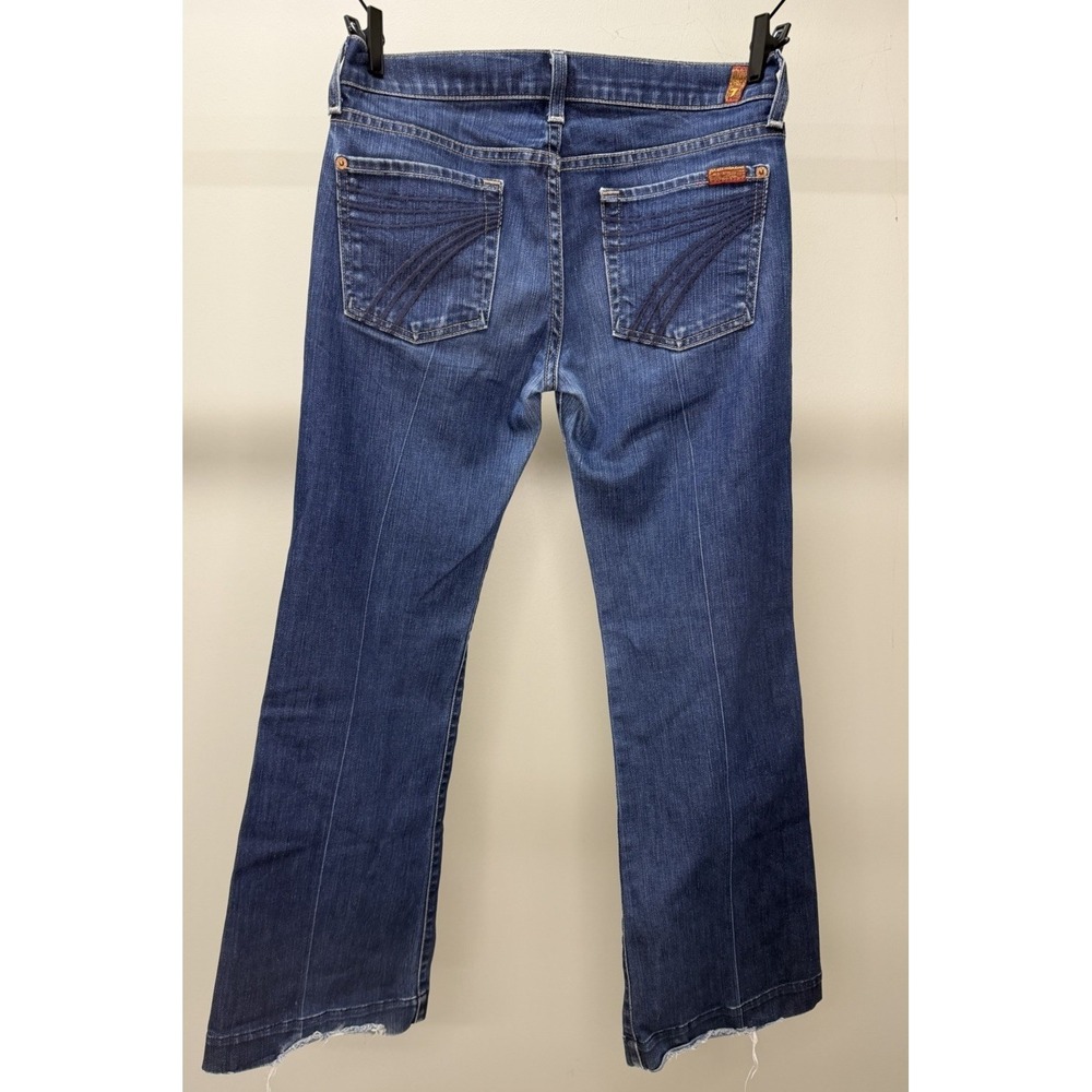 7 For All Mankind DOJO Mid Low Rise Flare Jeans 28